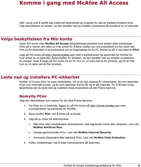 mcafee aktivering|mcafee min konto.